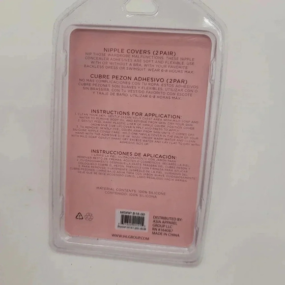 New in the package go backless nipple covers one size one pair beige color - Picture 6 of 6